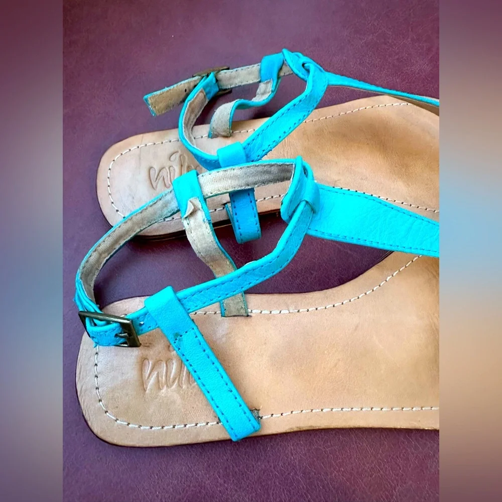 Handmade Turquoise Sandals shoes from Ubud, Bali